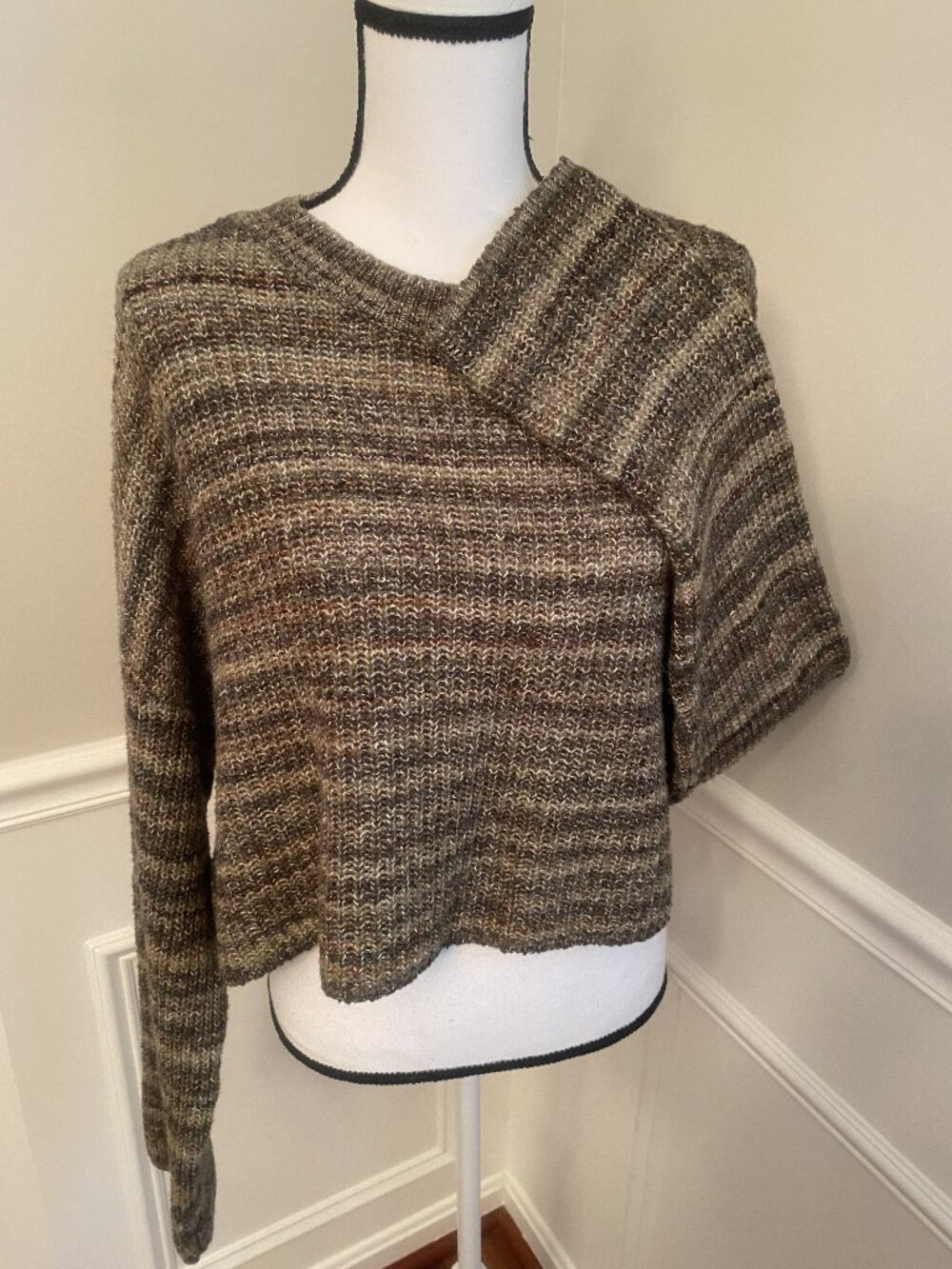 Garage Cropped Oversized Sweater size Large